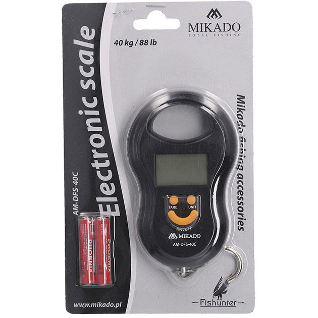 Арт.AM-DFS-40C Безмен "Mikado"/электронный/ 40 kg / 88 lb