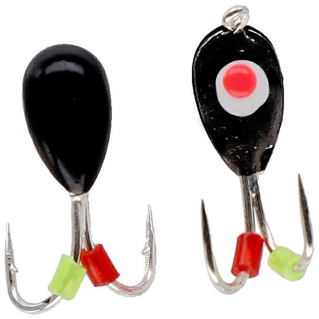 AM-POD-003-4-BB КОЗА вольфр."Mikado" ICE BUG 0,85гр, 4 х 9,5мм, кр.Hayabusa {4шт} чёрная с глазом