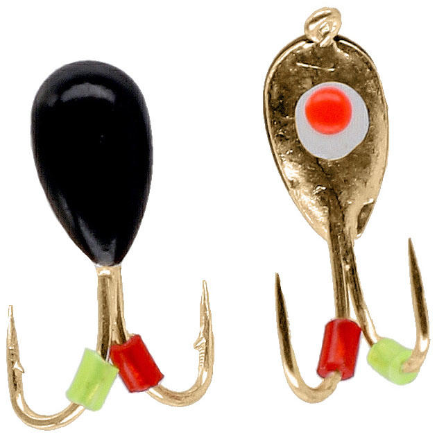 AM-POD-003-4-BG КОЗА вольфр."Mikado" ICE BUG 0,85гр, 4 х 9,5мм, кр.Hayabusa {4шт} чёрно-золотая с глазом