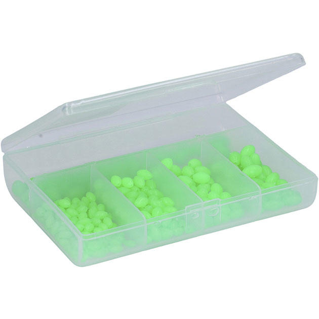 AM-SUR-K02-SET-LU Набор бусин "Mikado" SURFCAST в коробке (зелёный-FLUO, эллипс, 4,5,6,7,8мм) 250шт.