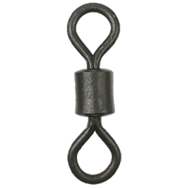 AMA-C2001-2/0 Роликовый вертлюг "Mikado" INTRO CAT матово-чёрный №2/0 (р.н. до 80кг./упак.=5шт.)