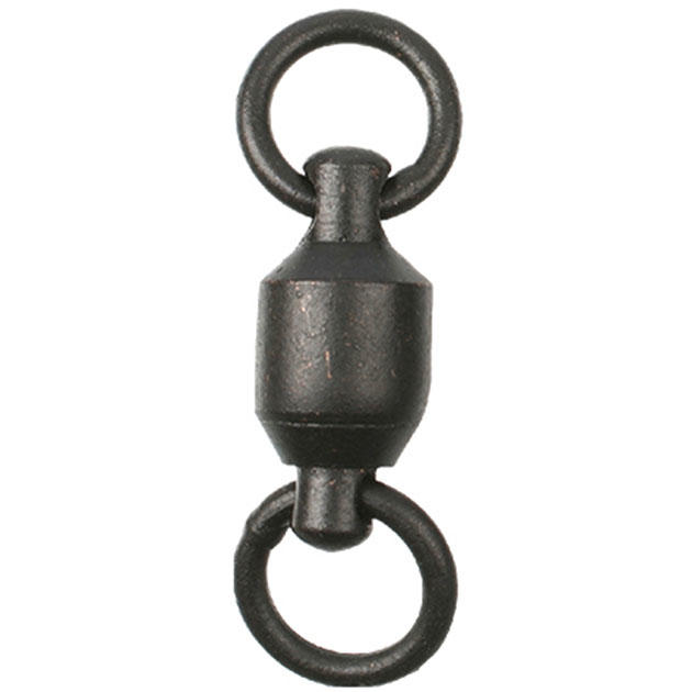 AMA-C4001-8 Вертлюг с подшипником "Mikado" INTRO CAT матово-чёрный №8 (р.н. до 130кг./упак.=5шт.)