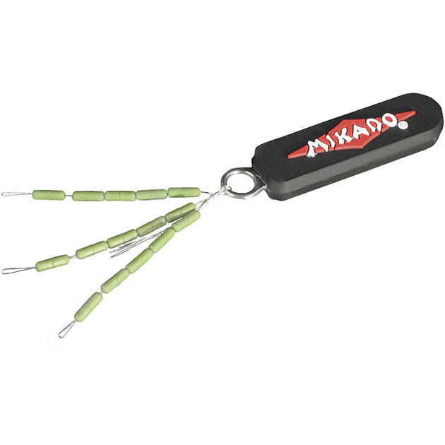 AMC-11684 Стопор "Mikado"тонущий, зелёный (15шт.)