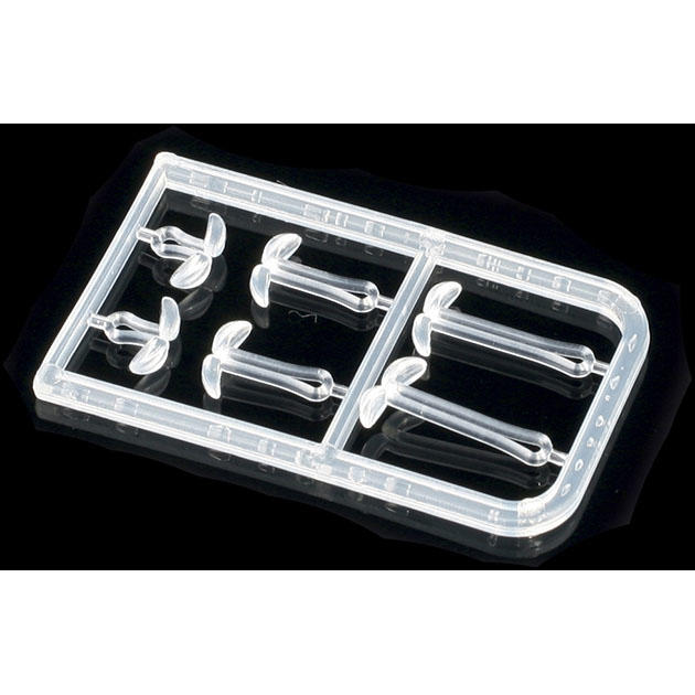 AMC-9051-01 Фиксаторы для крепления бойлов "Mikado" S/M/L, прозрачн. (уп.-2 х 6шт.)