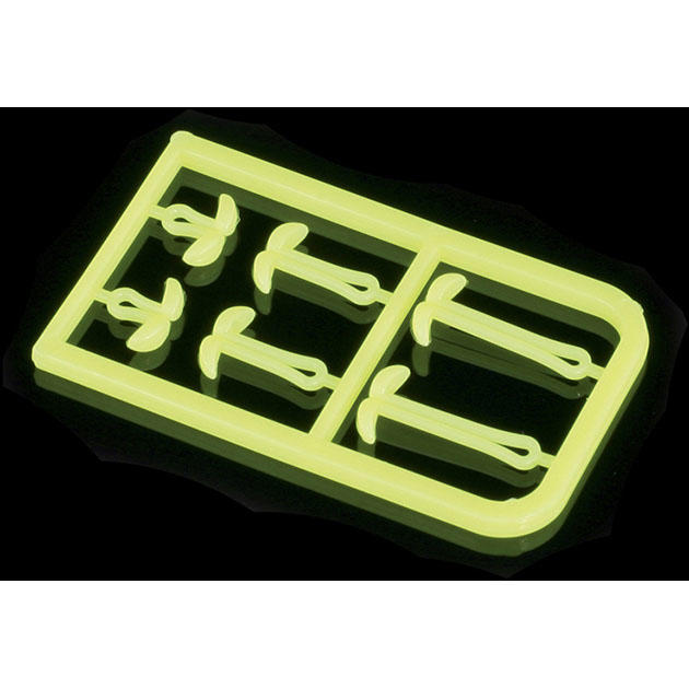 AMC-9051-04 Фиксаторы для крепления бойлов "Mikado" S/M/L S/M/L, fluo-жёлт. (уп.-2 х 6шт.)