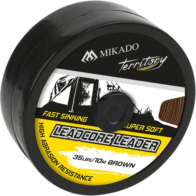 AMC-LL35B/B Лидкор со свинцовым сердечником "Mikado -Territory" LEADCORE LEADER (35LB, 10м ) коричневы