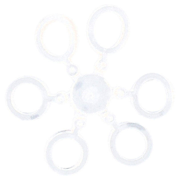AMF19-6 Бандаж для насадок "Mikado - Method Feeder" силикон 6mm, прозрачные (18шт.)