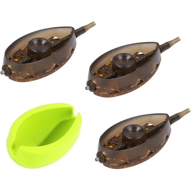 AMFA-QMF-SET-3LB Набор быстро-съёмных кормушек "Mikado" METHOD FEEDER APERIO Q.M.F. SYSTEM L SET (30+40+50гр. + формочка)