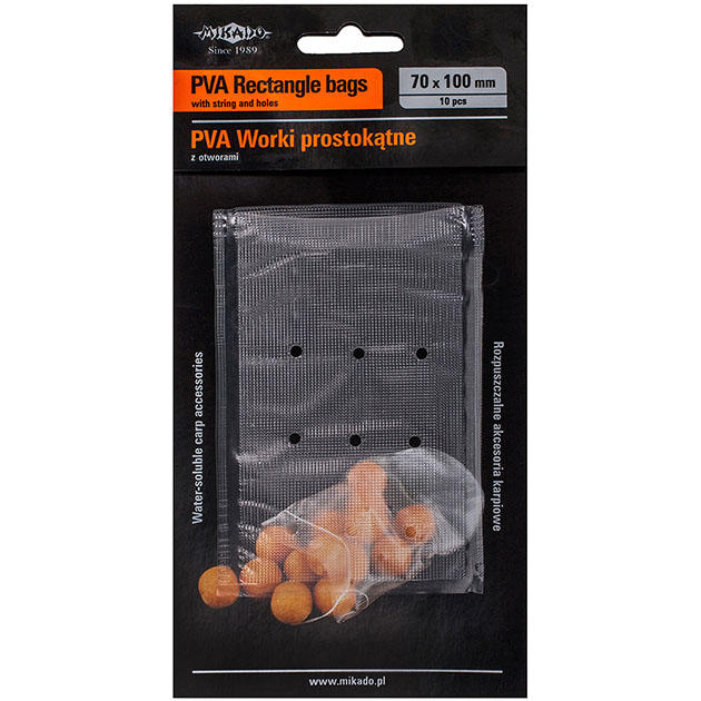 Арт. APV- BS 70x100H Пакеты ПВА 20шт.(прямоугольные, с отверстиями) 70х100мм "Mikado"