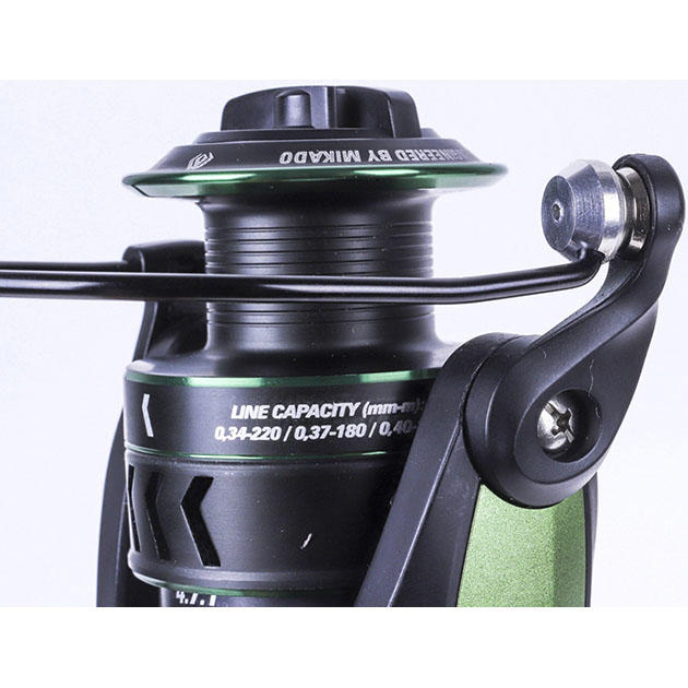 Катушка рыб."Mikado" NEXTON 3005 FD (4+1подш.; gear ratio 5,0 :1; до 6 кг; 293г.) 0.34мм/160м., сист.своб.хода