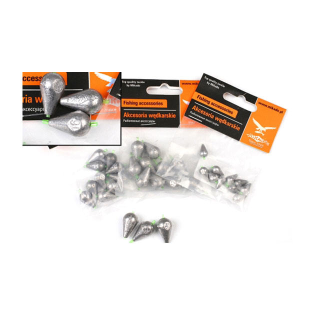 OMC-01100- 2.5 Груз скользящий "Mikado" СЛЕЗА со сквозным кембриком 2,5г. (5шт.)
