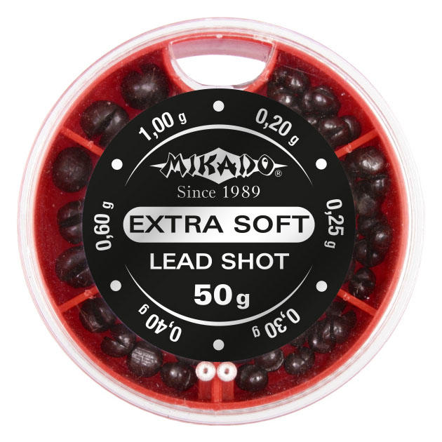 Арт.OMS-MA-50 Набор грузиков ( маленький А ) 50гр. ( дробь мелкая ) "Mikado" {фас.=10шт.}