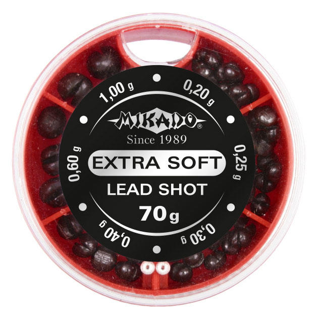 Арт.OMS-MA-70 Набор грузиков ( маленький А ) 70гр. ( дробь мелкая ) "Mikado" {фас.=10шт.}