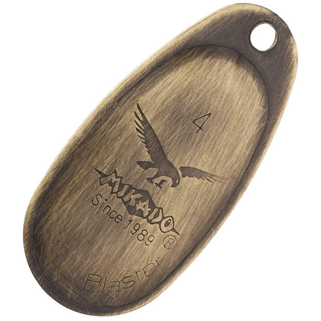 Арт.PMB-OBL-2-OZ Блесна вращающаяся "Mikado" BLASTER №2 ( 4г., старое золото )