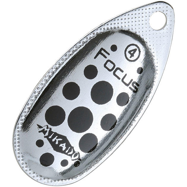 Арт.PMB-OFO-1S-11 Блесна вращающаяся "Mikado" FOCUS №1- серебро/11