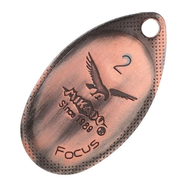 Арт.PMB-OFO-5-OM Блесна вращающаяся "Mikado" FOCUS №5- медь состаренная