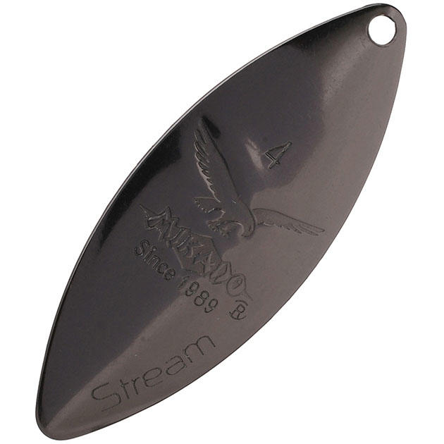 Арт.PMB-OST-1-DGS Блесна вращающаяся "Mikado" STREAM  №1 ( DARK GUN SMOKE )