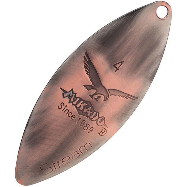Арт.PMB-OST-1-OM Блесна вращающаяся "Mikado" STREAM  №1- медь состаренная