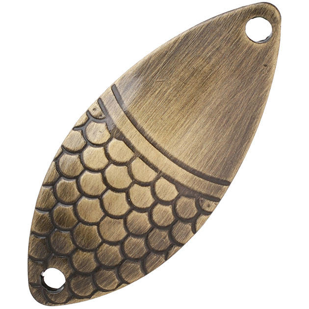 Арт.PMB-WAL-10-OZ Блесна колеблющаяся "Mikado" ALGA №0/10гр./4,4см - золото состаренное