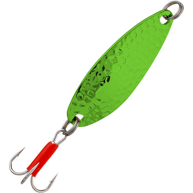 Арт.PMB-WHR-13-FG Блесна колебл. "Mikado" HAMMER №2/13гр./5.5см - зелёный/FLU