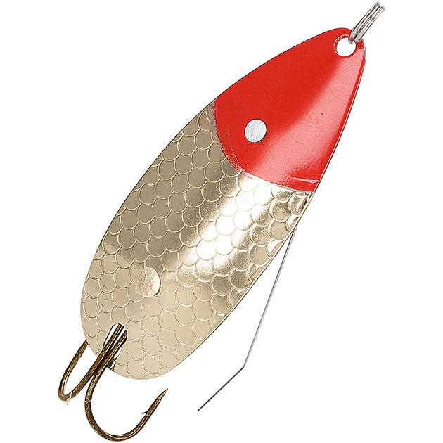 PMB-WPI-18G Блесна колеб. "Mikado" PIKE №1/18гр./7,6см - золото ( двойник, незацепляйка)