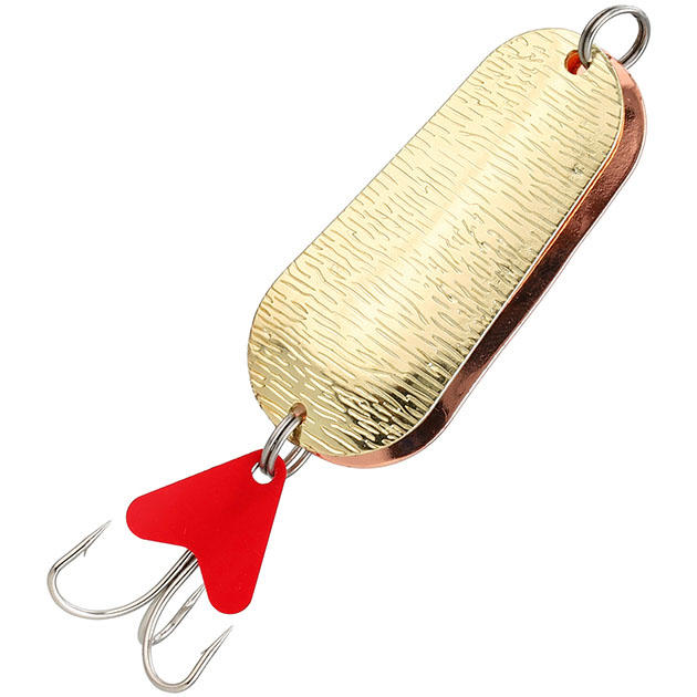 Арт.PMB-WTRD-24-ZM Блесна колеблющаяся "Mikado" TRYTHON DOUBLE №6/24гр./6,5см - золото-медь