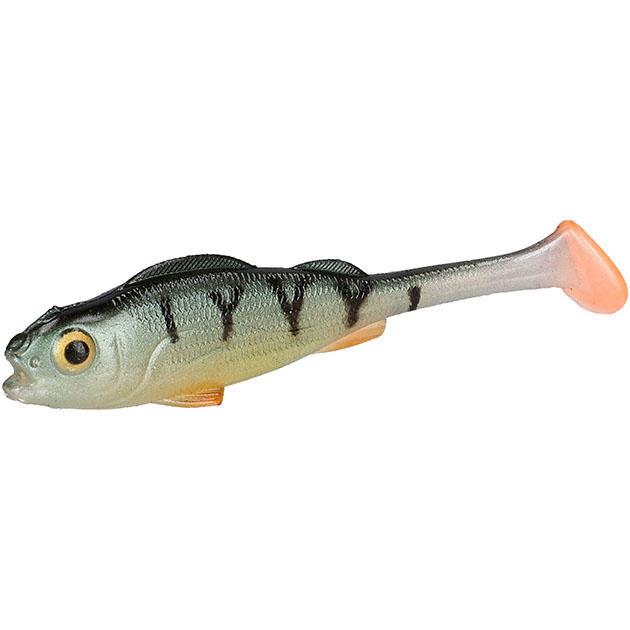 PMRFP-8-PERCH Силикон. приманка ОКУНЬ "Mikado" REAL FISH / PERCH - 8cm ( 5шт.) креветка