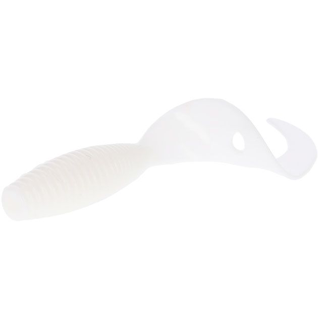 PMTBT-64-WH Силикон. приманка "Mikado" TWISTER 64mm/ 1,0g /WHITE {6шт.} молоко, ароматизир.