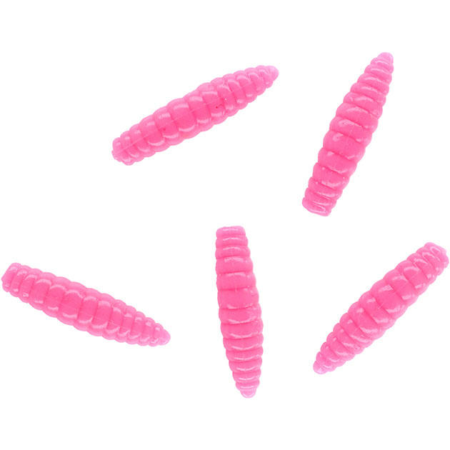 PMTC-FG2.6-LO Силикон. ЛИЧИНКА ручейника "Mikado" TROUT CAMPIONE FAT GRUB 2.6cm  (1уп.- 8шт.) LOLLIPOP