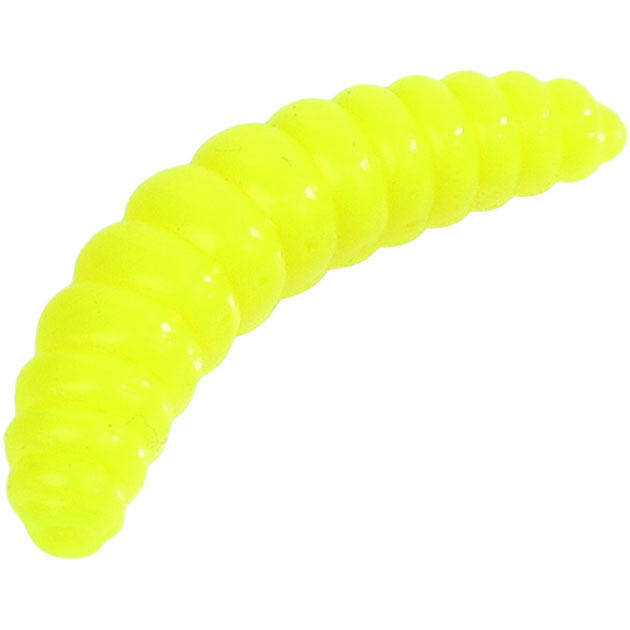 Силикон. ЛИЧИНКА гусеницы "Mikado" TROUT CAMPIONE GARLIC 2,6cm /005 (1уп.- 15шт.) чеснок, салатовый