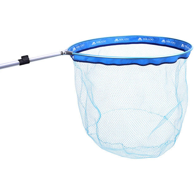 S4-005-6050 Подсачник спорт "Mikado" б/ручки (60 х 50см, синий, яч.6мм) нейлон