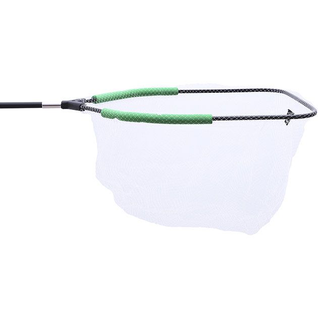 S4-009-5040 Подсачник спорт "Mikado" б/ручки (50 х 40см, зелёные поплавки, яч.6мм) нейлон