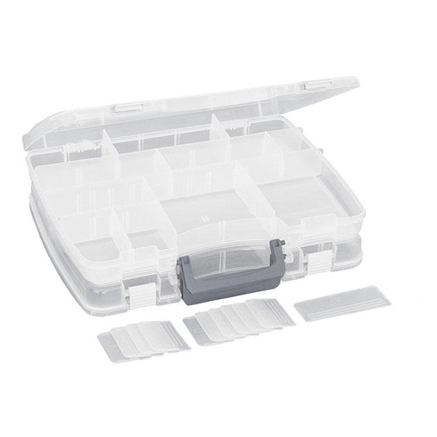 Арт.UAC-C001 Коробка рыболова "Mikado" ( 27 х 21 х 11 см ) двойная