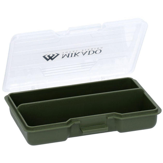UAC-CA002-H Коробка-вкладыш "Mikado" для карповых аксессуаров (10,5 х 7 х 2,5см, 2-е ячейки ) зелёная