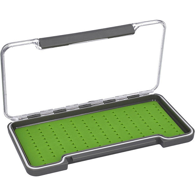 Арт.UAM-98SB-GY Коробка для мормышек и мушек "Mikado" ( 18,7 х 10,2 х 1,6см ) прозрачная, водонепрониц.