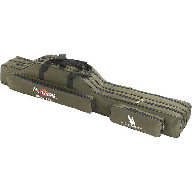 Арт.UWD-12002G-120 Чехол для удилищ"Mikado", 2-отдел., 120см., зеленый