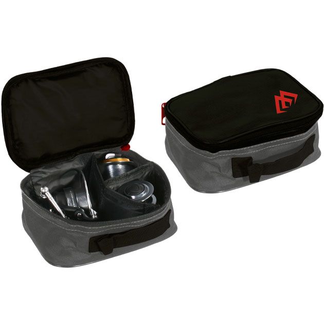 Арт.UWJ-R002B Кофр для рыб. катушек "Mikado" (20x13,5x9cm) чёрно-серый