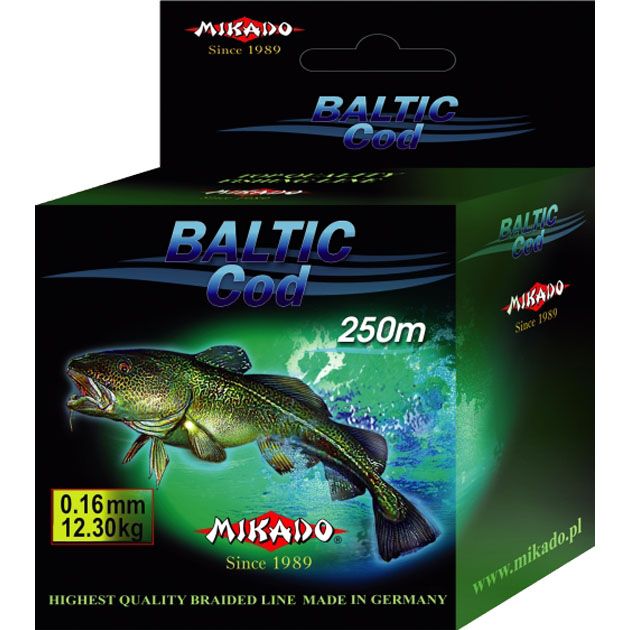 Плетеный шнур " Mikado " BALTIC COD FLUO 0,24 (250м) - 19,30кг