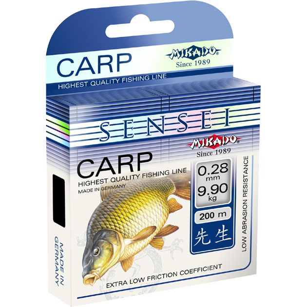 Леска "Mikado" SENSEI  CARP  0,34 ( 2 x 200м ) - 12,80 кг