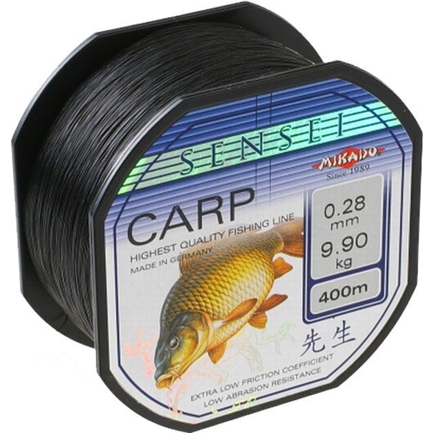 Леска "Mikado" SENSEI  CARP 0,26 ( 400м ) - 8,90 кг