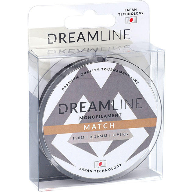Леска тонущая "Mikado" DREAMLINE MATCH 0,20 (150м) - 5,00 кг / BLACK