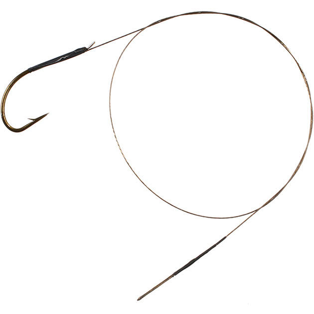 Арт.ZG11-027 Поводок X-Plode "Mikado" стальной с крюком №2/0 (уп.2 шт.) 10кг / 30см {фас.=10уп.}