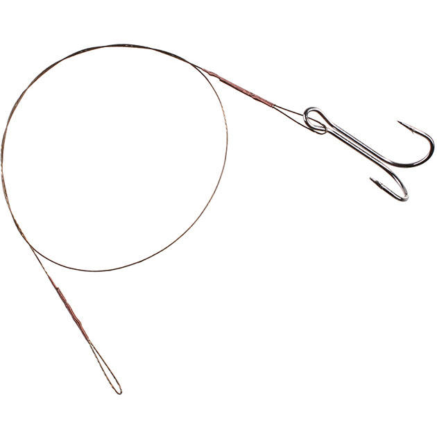 Арт.ZG11-030 Поводок X-Plode "Mikado" стальной с двойником №2 (уп.2 шт.) 10кг / 30 см {фас.=10уп.}