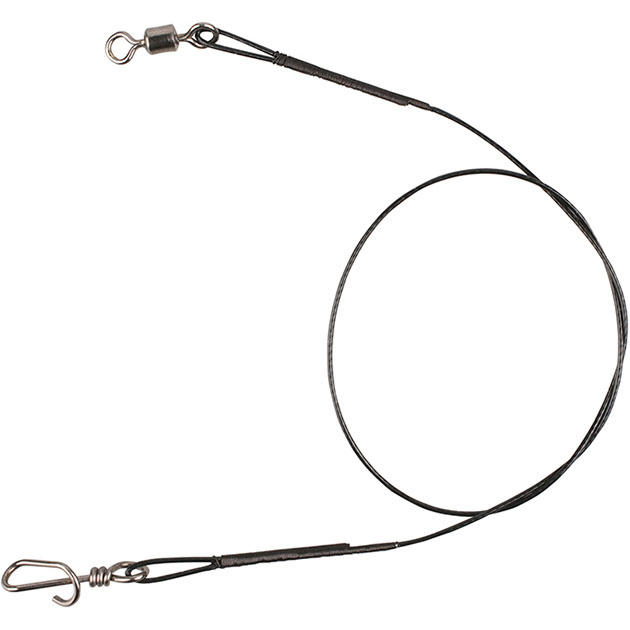 Арт.ZGJ02-25-18 Поводок "Mikado" JAWS STALOWY STRONG (2 шт.) сталь в оболочке, 25см, 18кг.