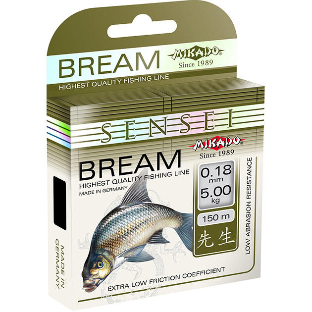 Леска "Mikado" SENSEI BREAM  0,18 (30м) - 5,00 кг