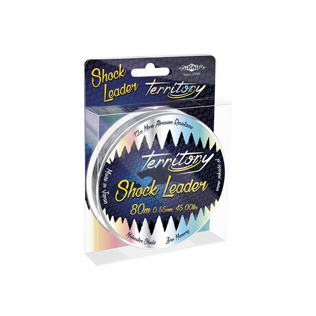 ZTSL-055C Шок-Лидер "Mikado" TERRITORY SHOCK LEADER 45lbs/0.55mm (80м) - 20кг /прозрачная/